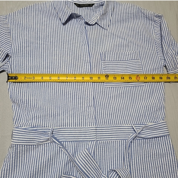 Zara basic collection pin striped toucan romper - Picture 8 of 11